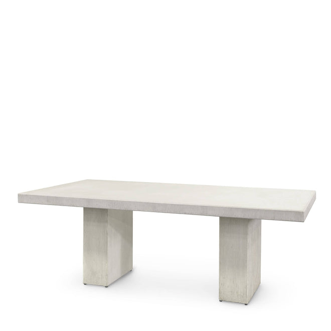 Delano Outdoor Rectangle Dining Table White