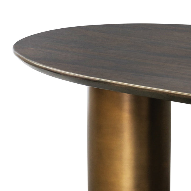 Adela Dining Table - Large - Tobacco | Brass