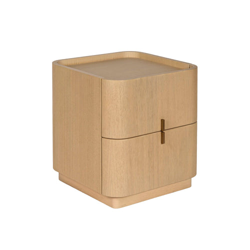 Maverick Bedside - Natural | Brass