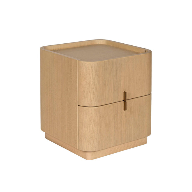 Maverick Bedside - Natural | Brass