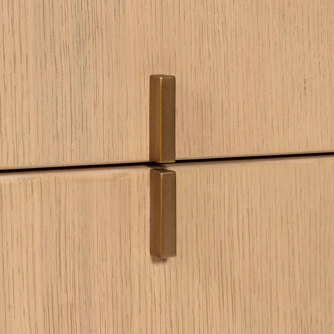 Maverick Bedside - Natural | Brass