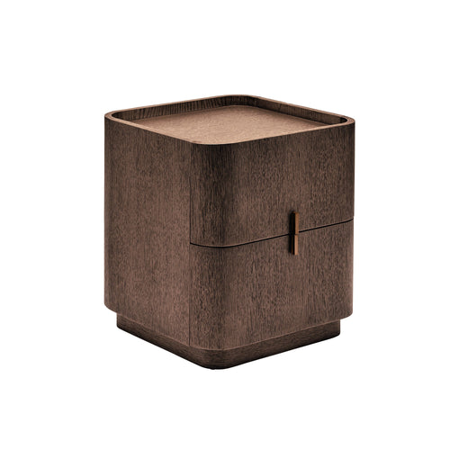 Maverick Bedside - Tobacco | Brass