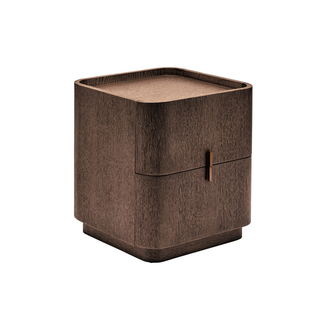 Maverick Bedside - Tobacco | Brass
