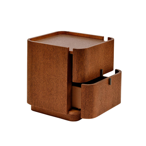 Maverick Bedside - Walnut | Pewter