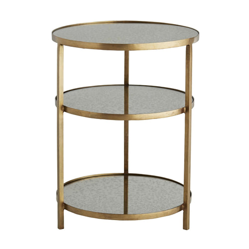 Percy End Table - Antique Brass