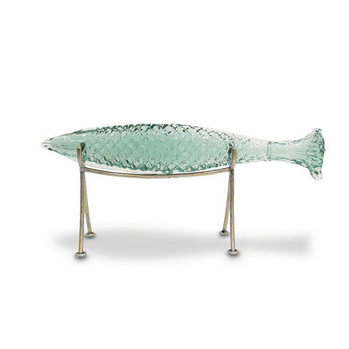 Glass Sakana Fish On Stand, Medium