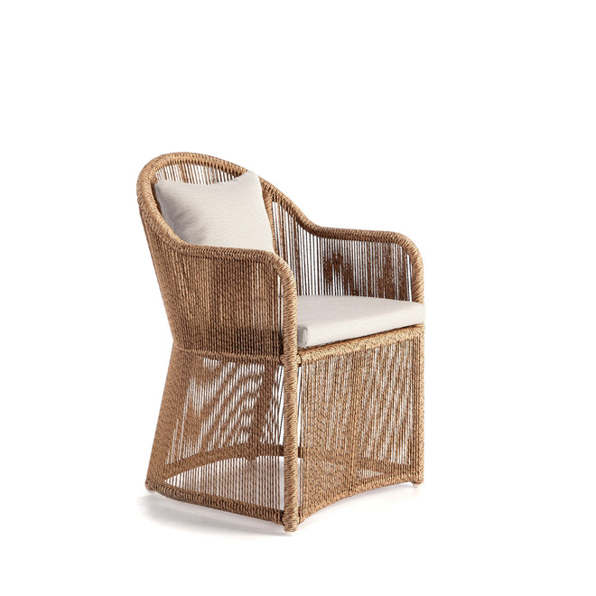 Calixto Dining Armchair - Wild Honey / Nigerian Twist Hyacint / Panama Blanco