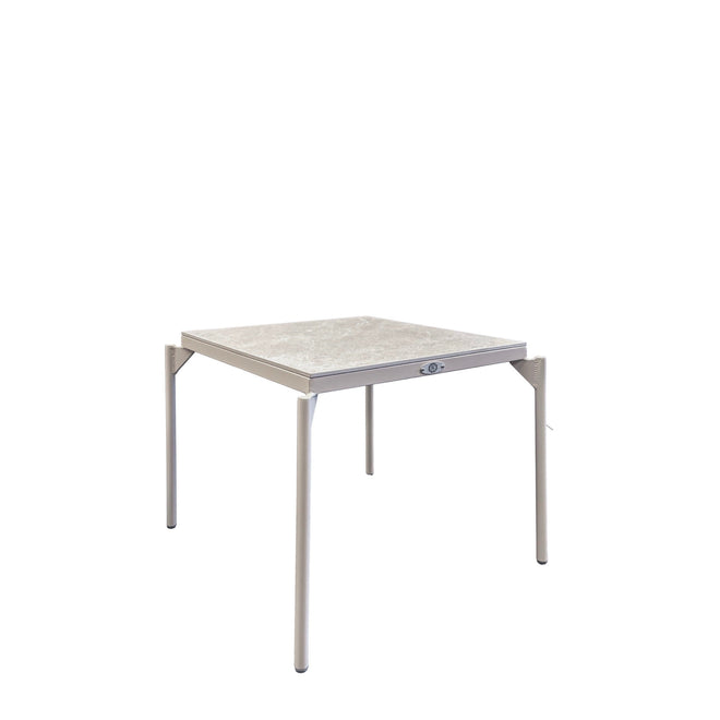 Boston Square Side Table - White Wash