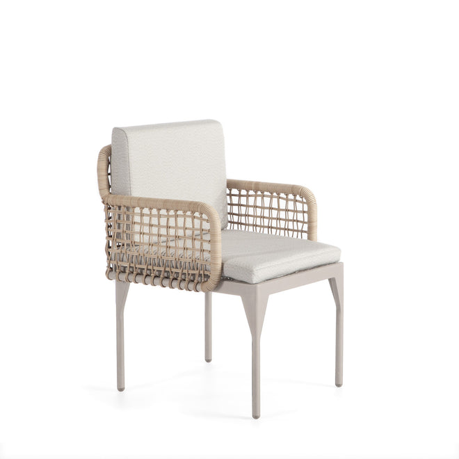 Ribs Dining Armchair - White Wash