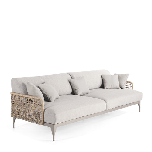 Ribs Sofa - White Wash