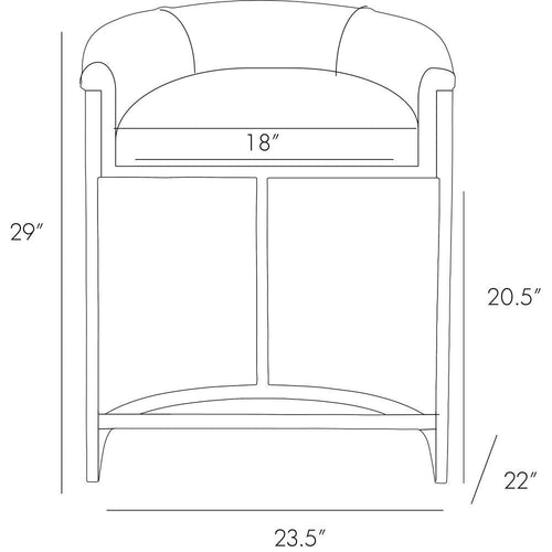 Calvin Counter Stool - Brindle