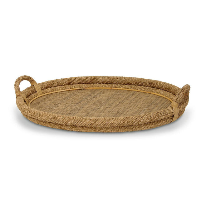 Oval Natural Rope Top Tray