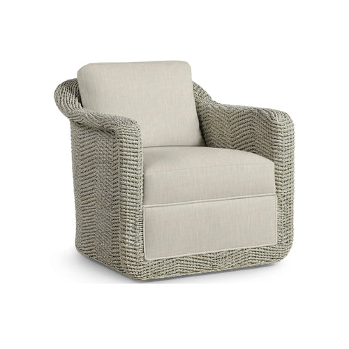 Shelby Swivel Lounge Chair Whitewash