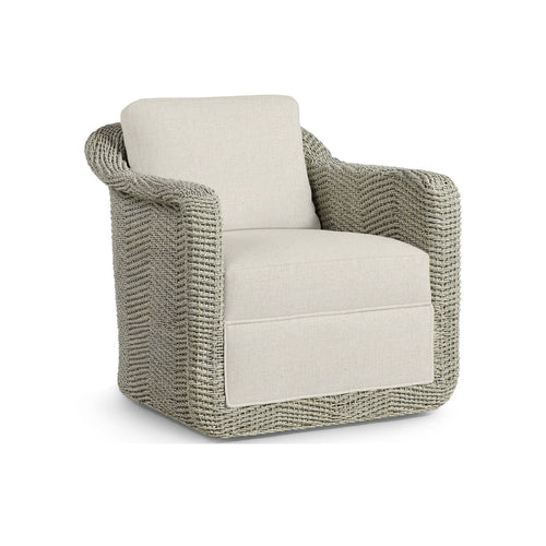 Shelby Swivel Lounge Chair Whitewash