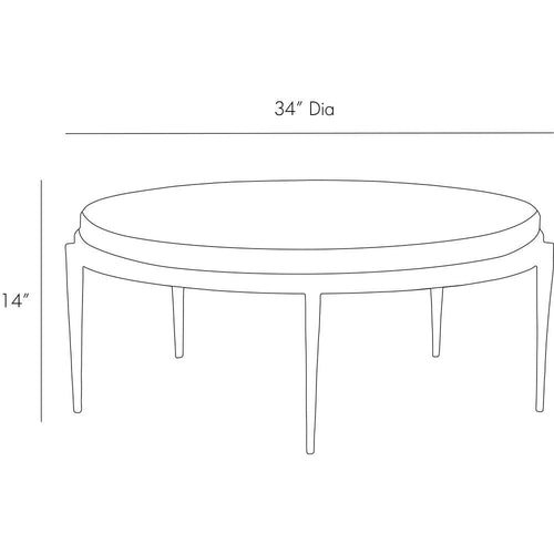 Kelsie Cocktail Table - White Marble