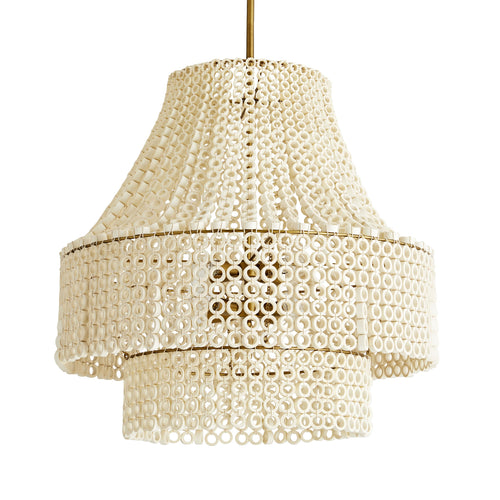 Hannie Chandelier - White Wood