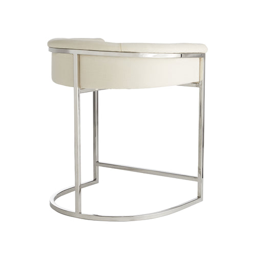 Calvin Counter Stool - Polished Nickel