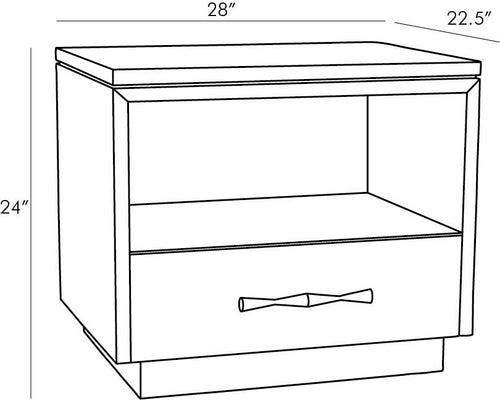 Mallory Side Table - Ebony