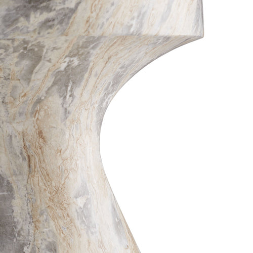 Serafina Small Accent Table - Sahara Faux Marble