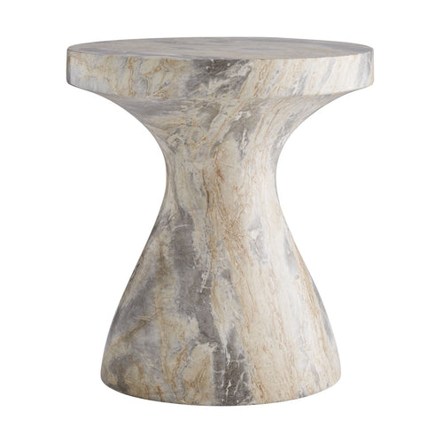 Serafina Small Accent Table - Sahara Faux Marble