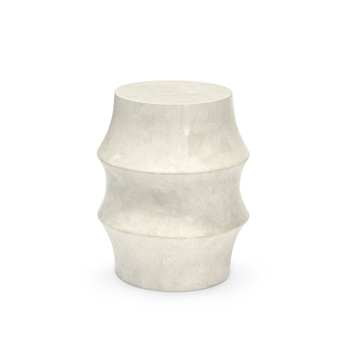 Nali Stone Outdoor Stool, White – Eunice Taylor