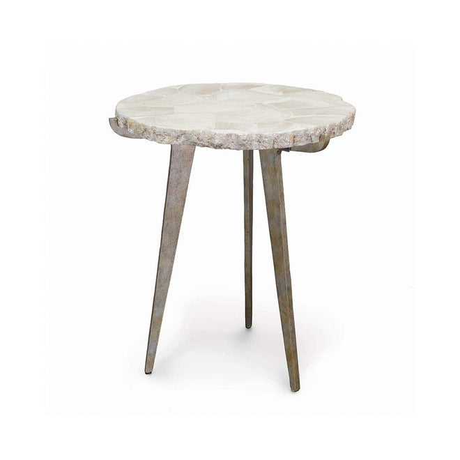 Easton Fossilized Clam Side Table