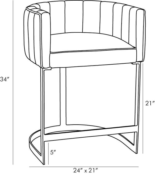 Tatum Counter Stool - Morel