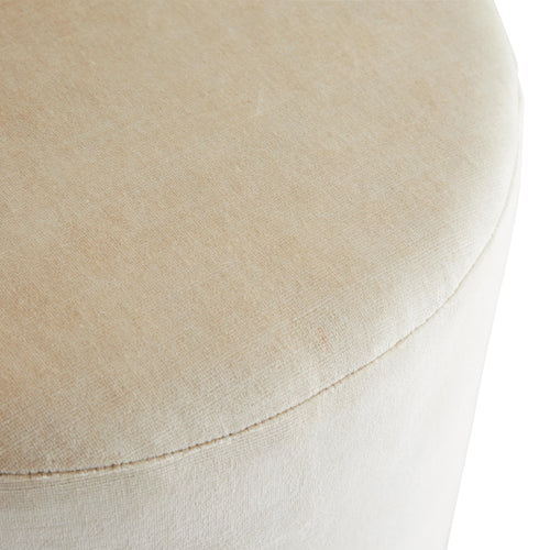 Warby Ottoman Sterling Velvet