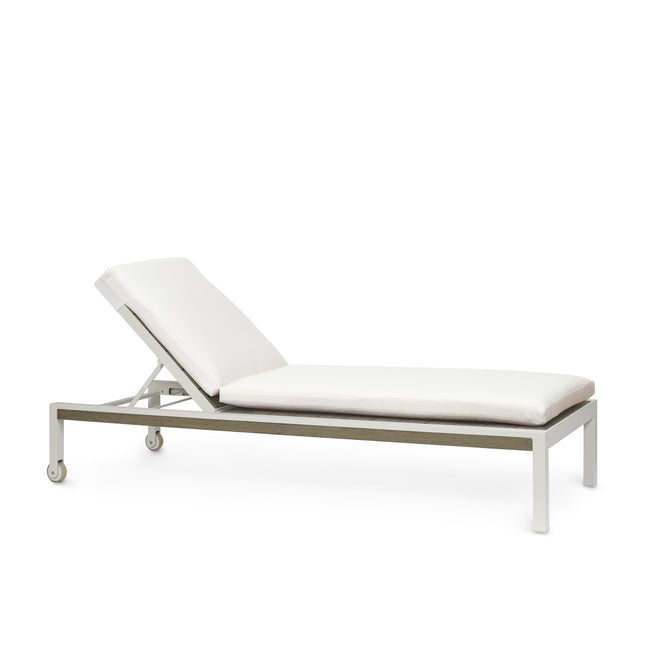 Somerset Outdoor Chaise Lounge Ivory