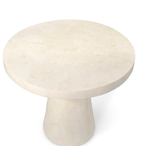Foley Stone Outdoor Bistro Table White