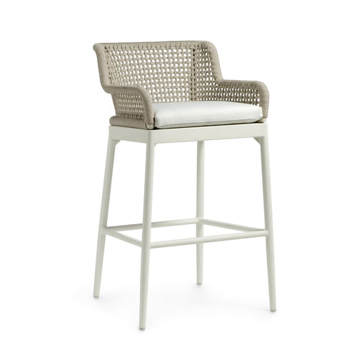 Somerset Outdoor 30" Barstool Ivory