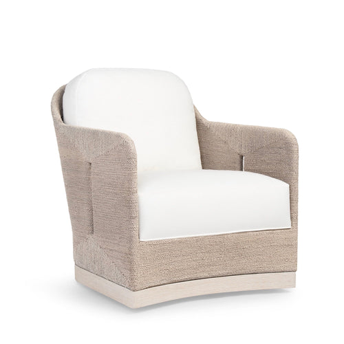 Mesa Swivel Lounge Chair Whitewash