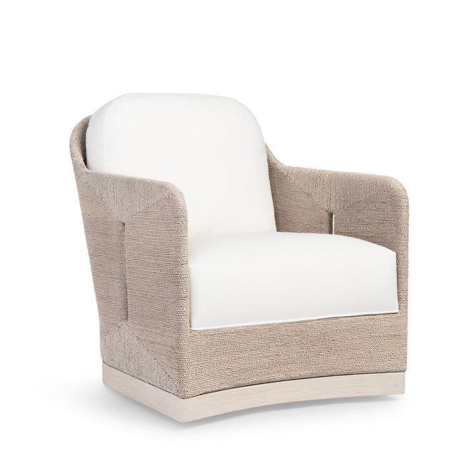 Mesa Swivel Lounge Chair Whitewash