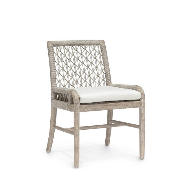 Montecito Outdoor Side Chair - Sailcloth Salt 64 Fabric