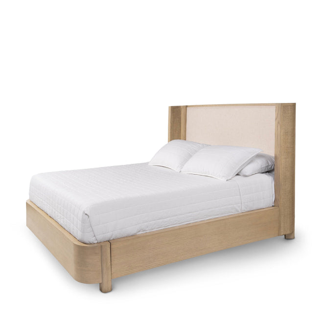 Zoey Natural Oak Bed Queen