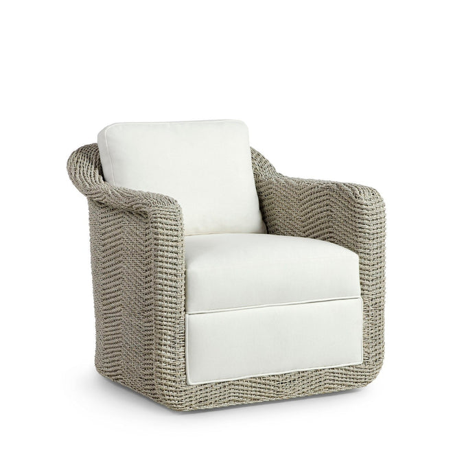 Shelby Swivel Lounge Chair Whitewash