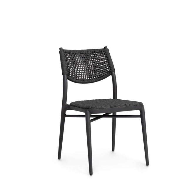 Cody Outdoor Stackable Side Chair Midnight