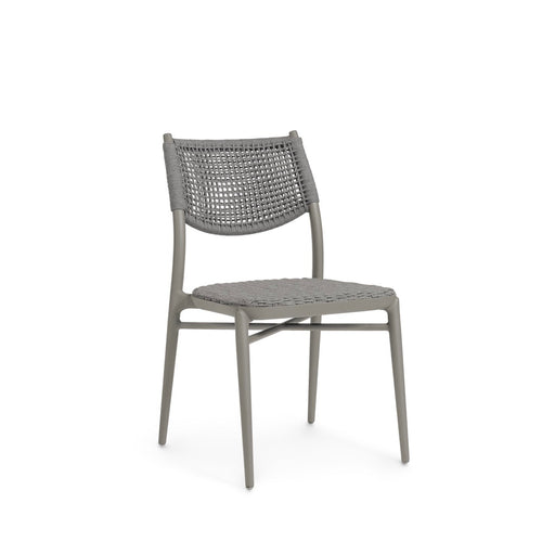 Cody Outdoor Stackable Side Chair Pebble