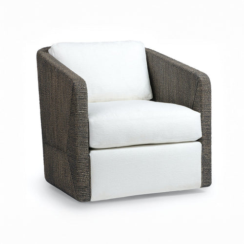 Carmine Swivel Lounge Chair, Mocha Wash