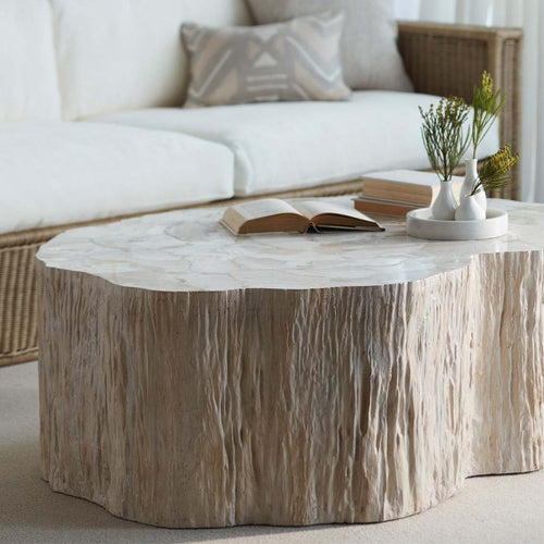 Camilla Fossilized Clam Table