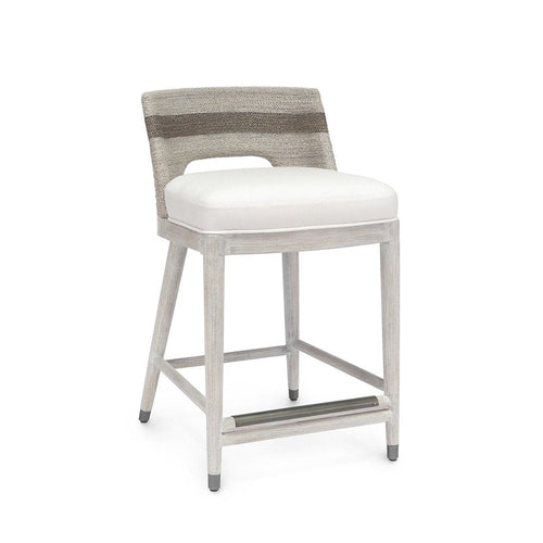 Fritz 24" Counter Barstool, Fog Wht