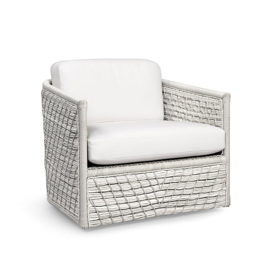 Capitola Outdoor Swivel Lounge Chair Whitewash