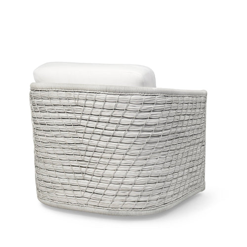 Capitola Outdoor Swivel Lounge Chair Whitewash