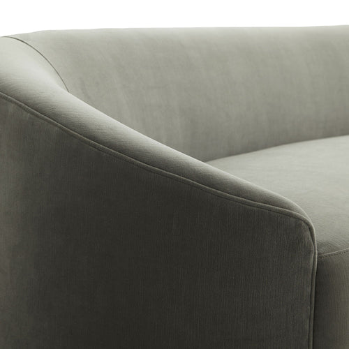 Turner Sofa Sharkskin Velvet Grey Ash