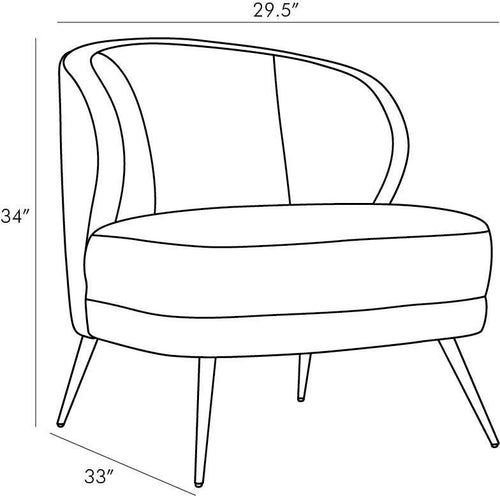 Kitts Chair Marigold Velvet