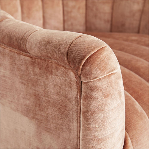 Springsteen Chair Dusty Rose Velvet Swivel