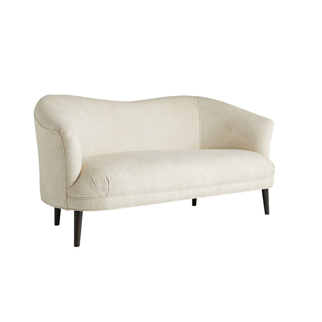 Duprey Settee Textured Ivory Grey Ash