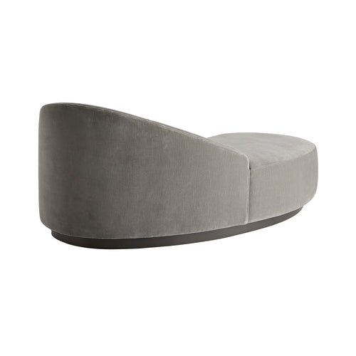 Turner Chaise Sharkskin Velvet Grey Ash