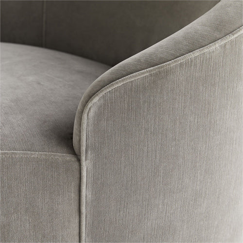 Turner Chaise Sharkskin Velvet Grey Ash