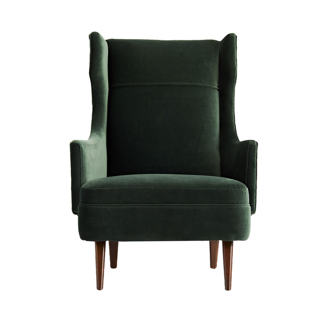 Budelli Wing Chair Forest Velvet